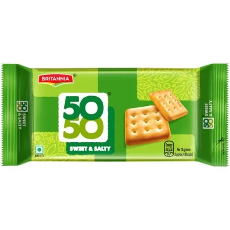 Britannia 50+50 Sweet and Salty Biscuits