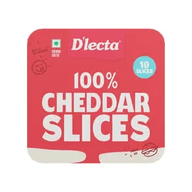 D'lecta 100% Cheddar Cheese Slices